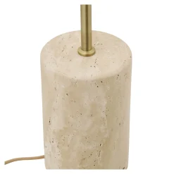 House Nordic Vloerlamp Sheffield Marmer/Metaal Beige