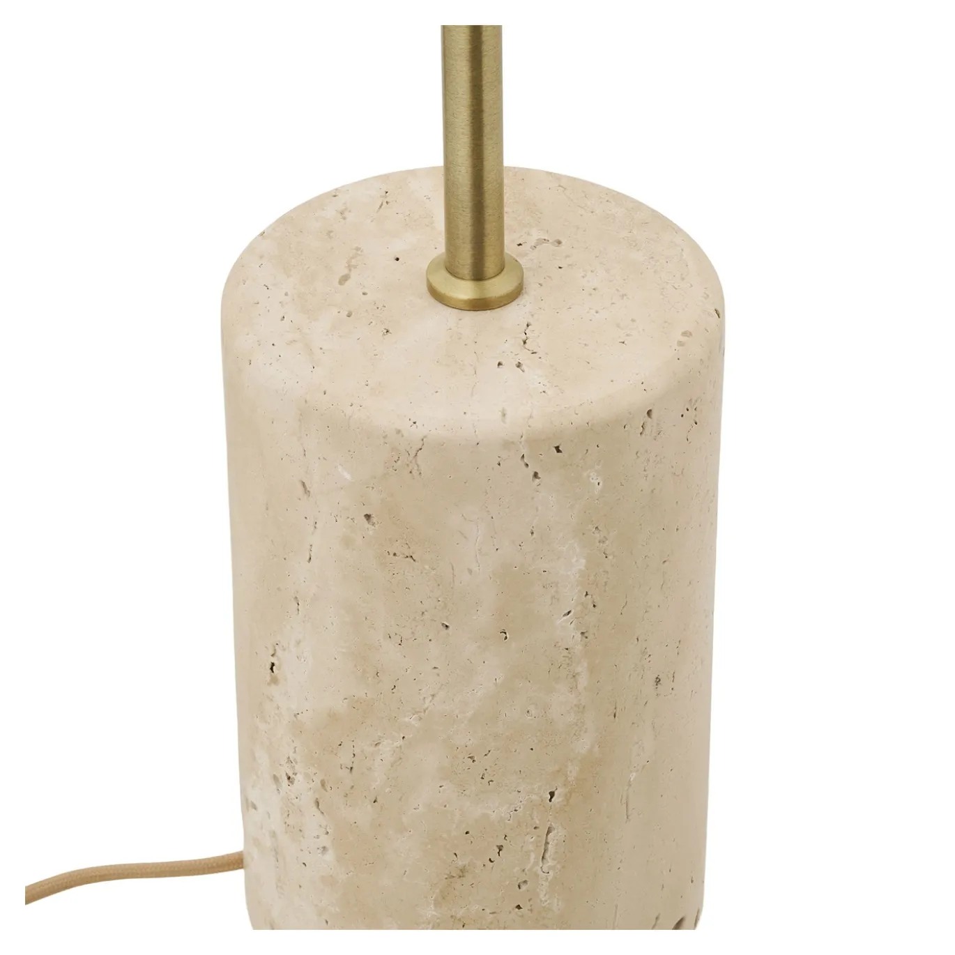 House Nordic Vloerlamp Sheffield Marmer/Metaal Beige