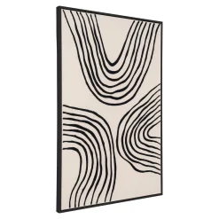 House Nordic Wanddecoratie Canvas Lipari B MDF Zwart/Beige