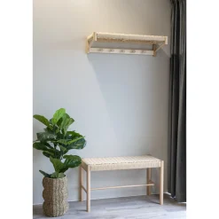 House Nordic Wandkapstok Abano Populier Naturel 78cm