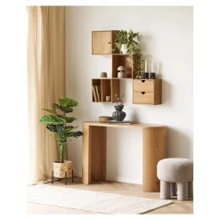 House Nordic Wandkastje Townsville Naturel Eiken 30x30cm