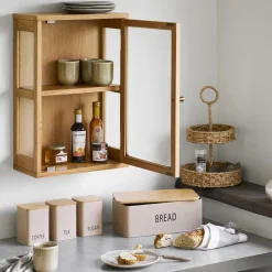 House Nordic Wandkastje Zamora Glas Naturel