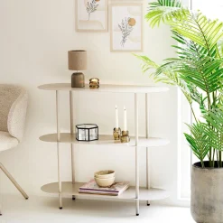 House Nordic Wandkast Rieti 3-Planken Metaal Zand