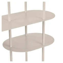 House Nordic Wandkast Rieti 5-Planken Metaal Zand 139cm