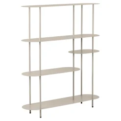 House Nordic Wandkast Rieti 5-Planken Metaal Zand 139cm