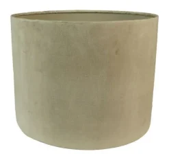 HSM Collection Ronde Lampenkap 42cm Warmgrijs Velvet