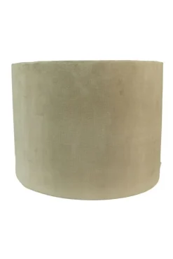 HSM Collection Ronde Lampenkap 42cm Warmgrijs Velvet