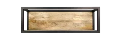 HSM Collection Wandbox Levels 75x25cm Mangohout/Ijzer