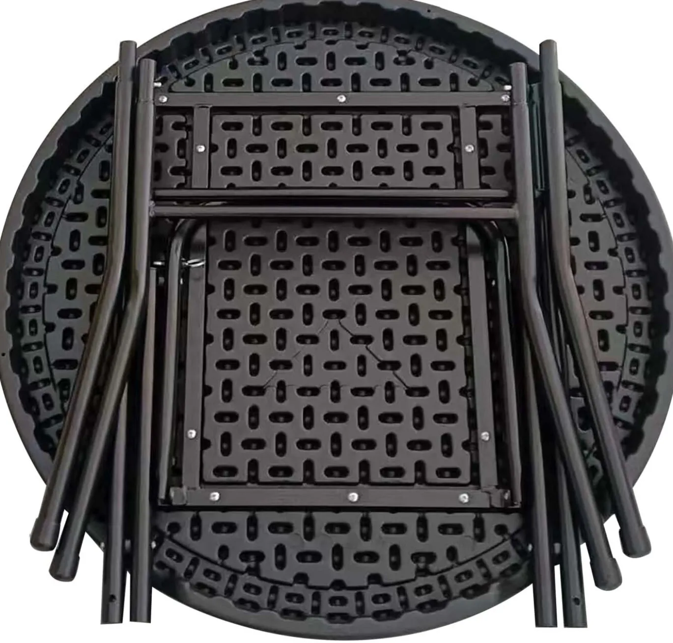 Inklapbare Statafel Piper Zwart 80cm - Giga Meubel