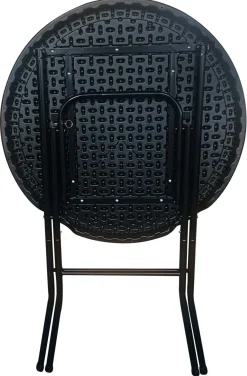 Inklapbare Statafel Piper Zwart 80cm - Giga Meubel