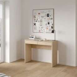 Kantoorbureau Function Plus Jackson Hickory 2-lades - Giga Living