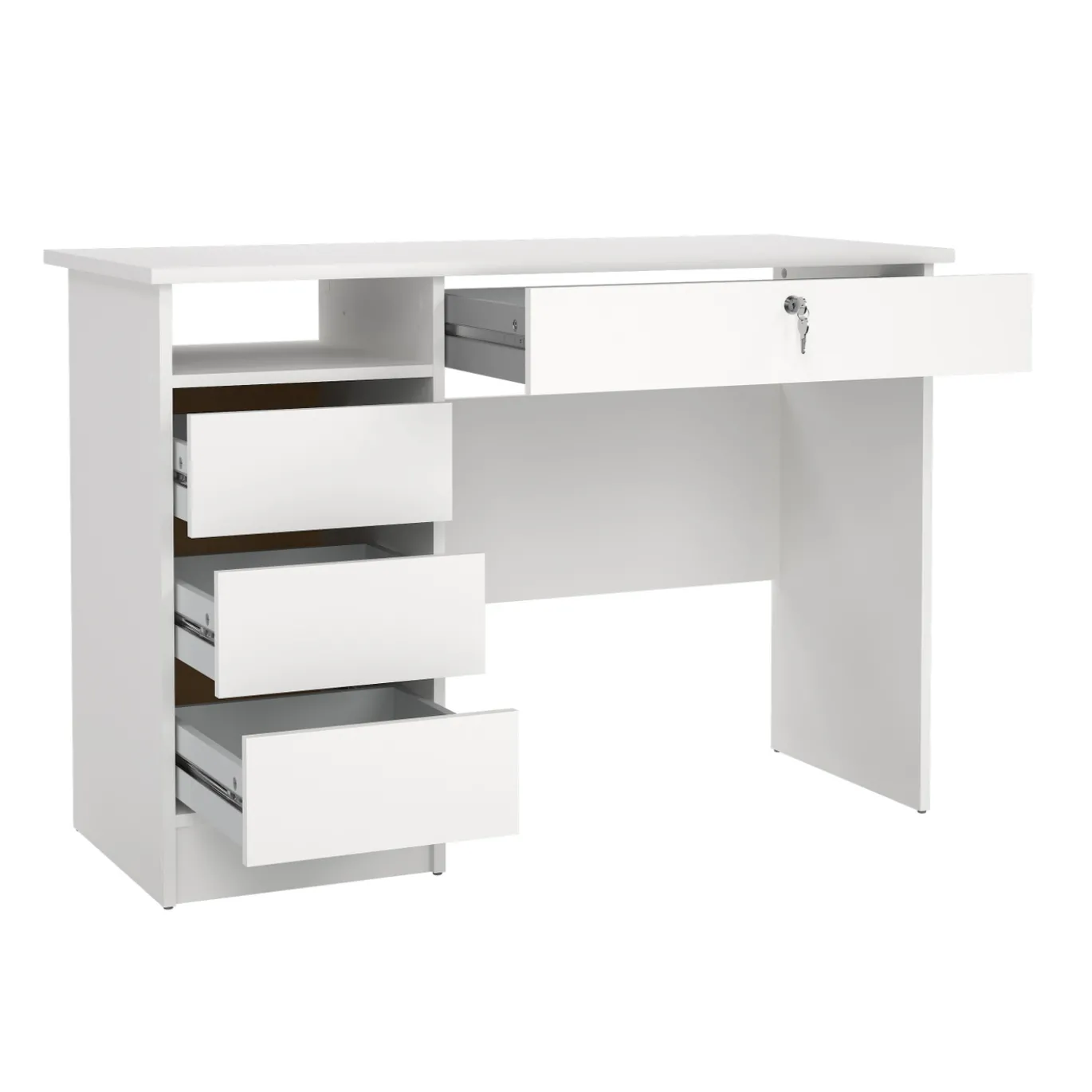 Kantoorbureau Function Plus Wit Met Lade - Giga Living
