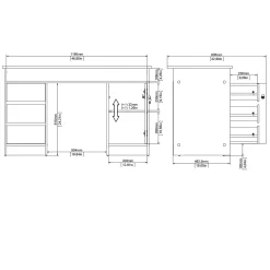 Kantoorbureau Function Plus Wit Jackson Hickory - Giga Living