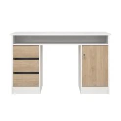 Kantoorbureau Function Plus Wit Jackson Hickory - Giga Living