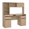 Kantoorbureau Function Plus Jackson Hickory Met Bovenkast - Giga Living