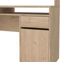 Kantoorbureau Function Plus Jackson Hickory Met Bovenkast - Giga Living