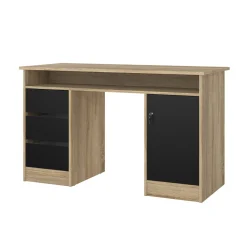 Kantoorbureau Function Plus Zwart/Naturel - Giga Living