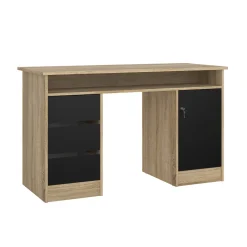 Kantoorbureau Function Plus Zwart/Naturel - Giga Living