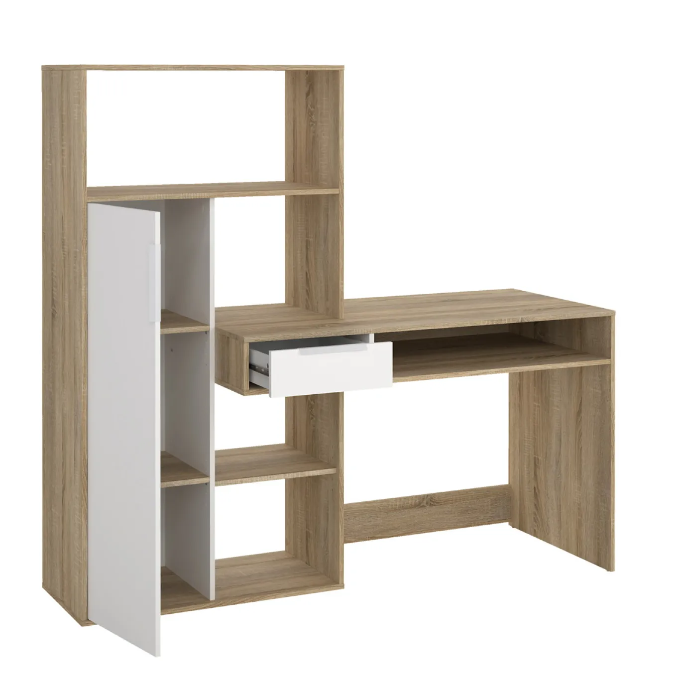 Kantoorbureau Function Plus Wit/Naturel - Giga Living