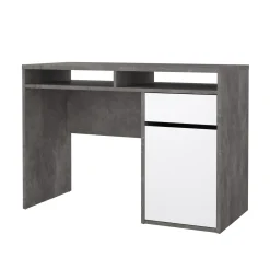 Kantoorbureau Function Plus Oxide Beton Wit Hoogglans - Giga Living