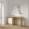 Kantoorbureau Function Plus Wit/Naturel 3-lades - Giga Living