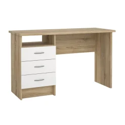Kantoorbureau Function Plus Wit/Naturel 3-lades - Giga Living
