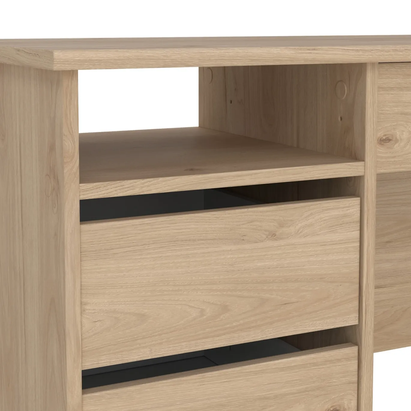 Kantoorbureau Function Plus Jackson Hickory Met Lade - Giga Living