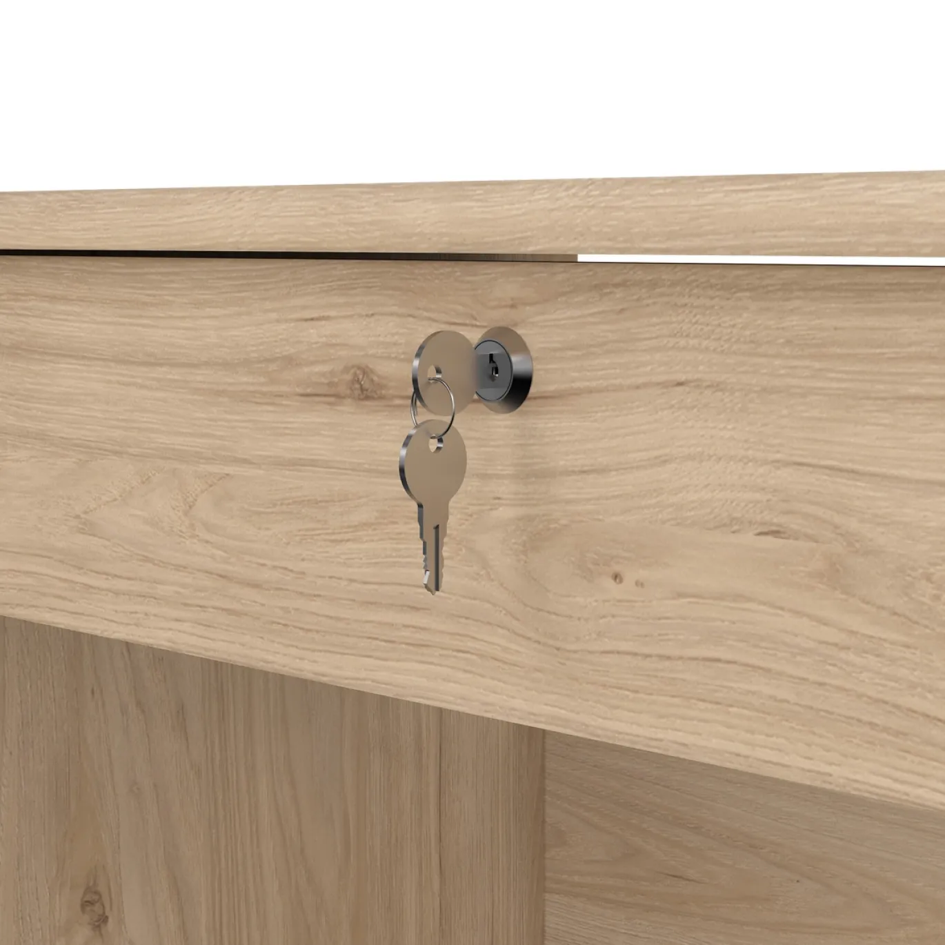 Kantoorbureau Function Plus Jackson Hickory Met Lade - Giga Living