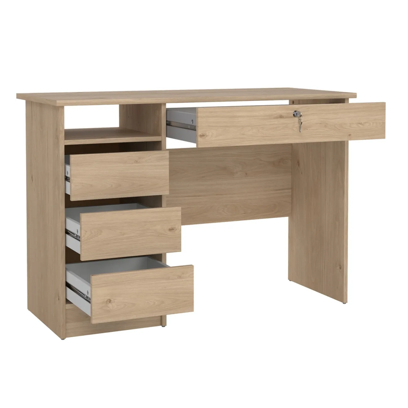 Kantoorbureau Function Plus Jackson Hickory Met Lade - Giga Living