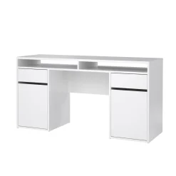 Kantoorbureau Function Plus Wit Hoogglans Dicht + 2-lades - Giga Living