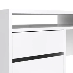 Kantoorbureau Function Plus Wit Hoogglans Dicht + 2-lades - Giga Living