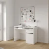 Kantoorbureau Function Plus Wit Hoogglans 110cm - Giga Living