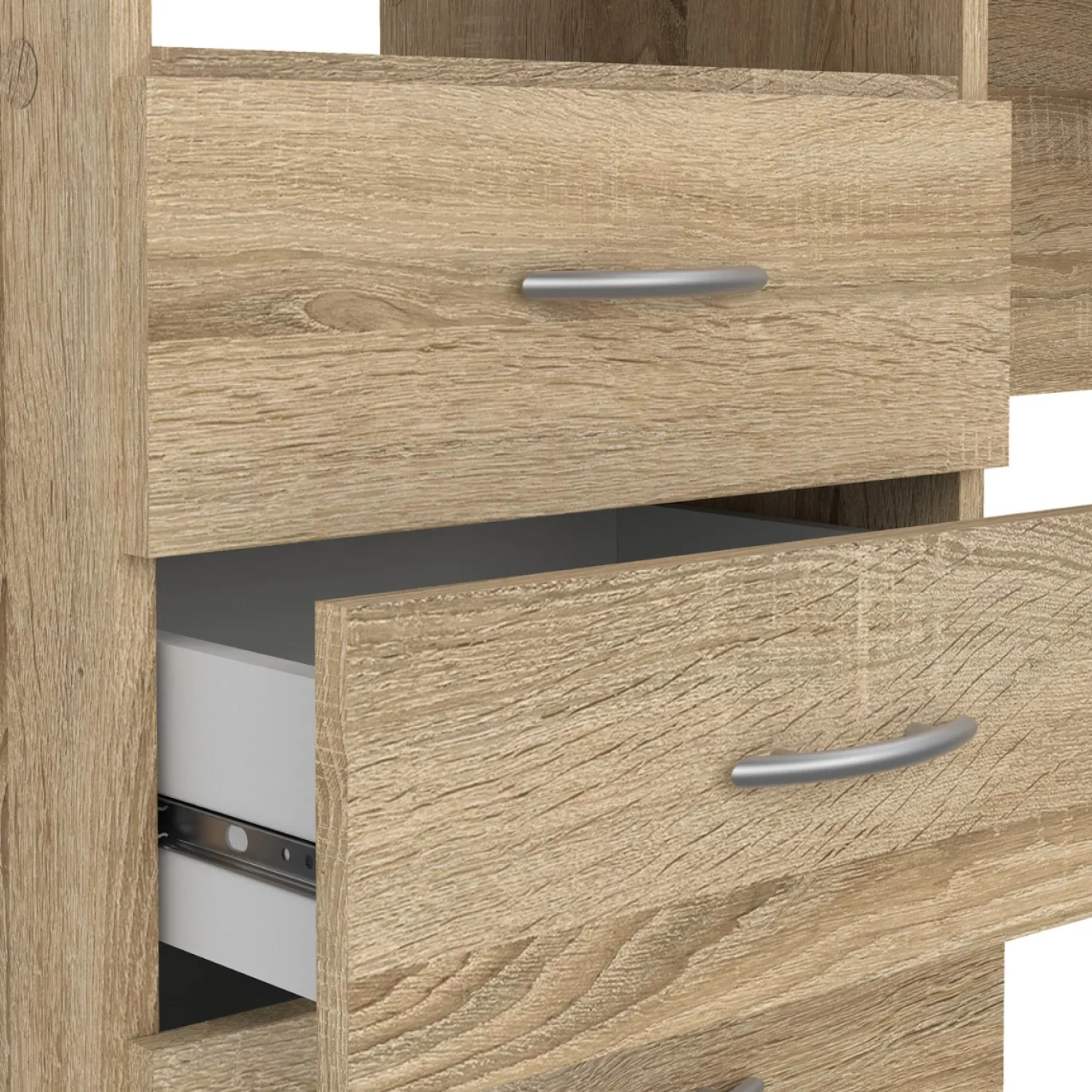 Kantoorbureau Function Plus Naturel 3-lades - Giga Living