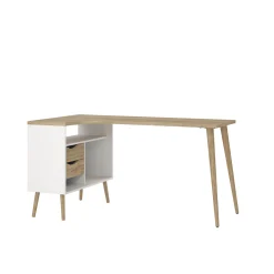 Kantoorbureau Oslo Wit/Naturel - Giga Living