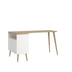 Kantoorbureau Oslo Wit/Naturel - Giga Living