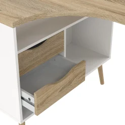 Kantoorbureau Oslo Wit/Naturel - Giga Living