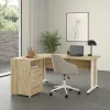 Kantoorbureau Prima Wit/Naturel - Giga Living