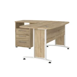 Kantoorbureau Prima Wit/Naturel - Giga Living