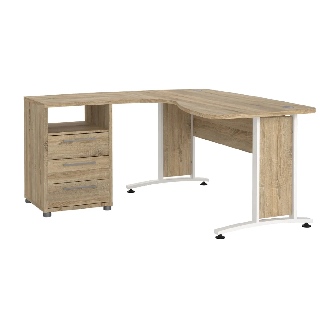 Kantoorbureau Prima Wit/Naturel - Giga Living