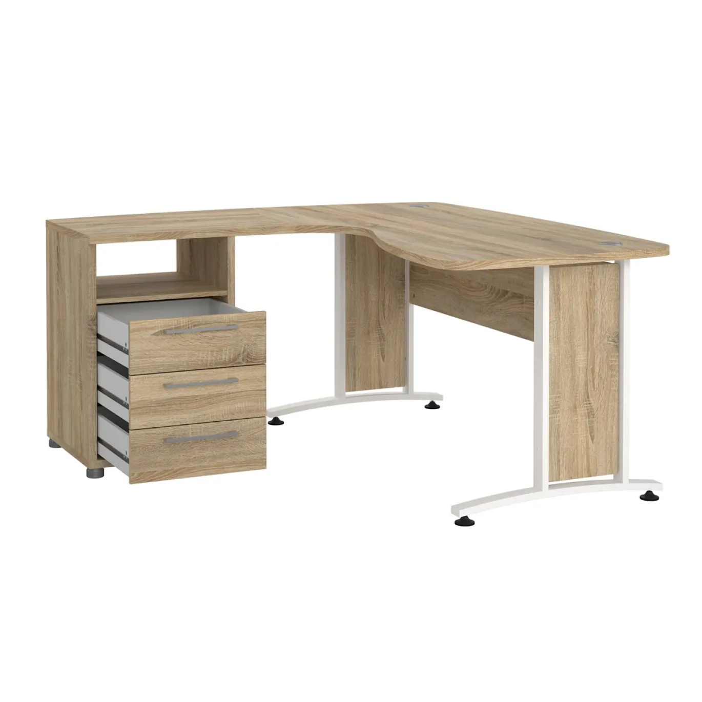 Kantoorbureau Prima Wit/Naturel - Giga Living