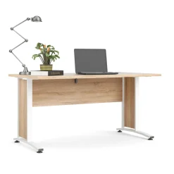 Kantoorbureau Prima Wit/Naturel 150x80cm - Giga Living