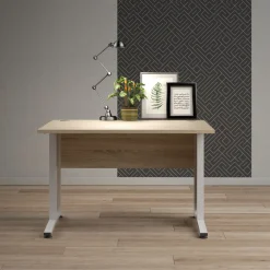 Kantoorbureau Prima Wit/Naturel 120x80cm - Giga Living