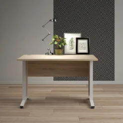 Kantoorbureau Prima Wit/Naturel 120x80cm - Giga Living