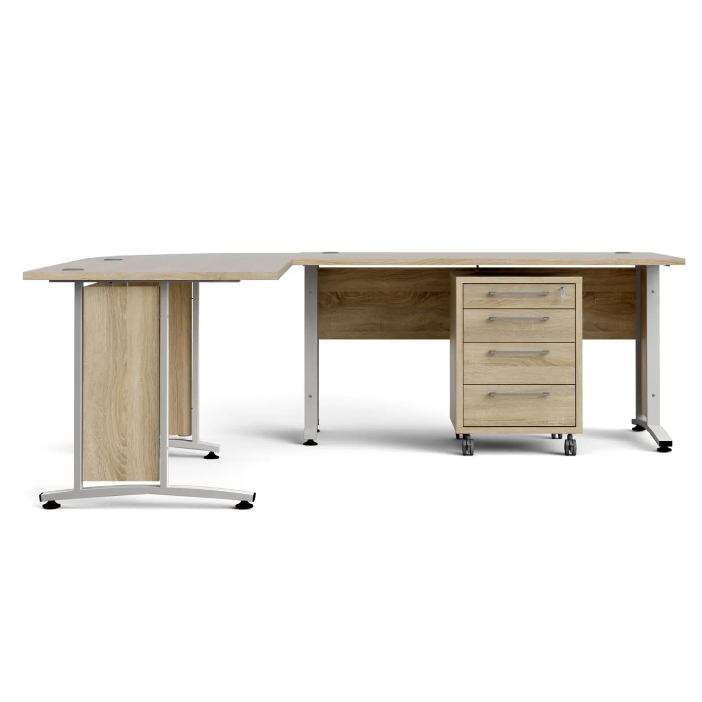 Kantoorbureau Prima Wit/Naturel 230x200cm - Giga Living