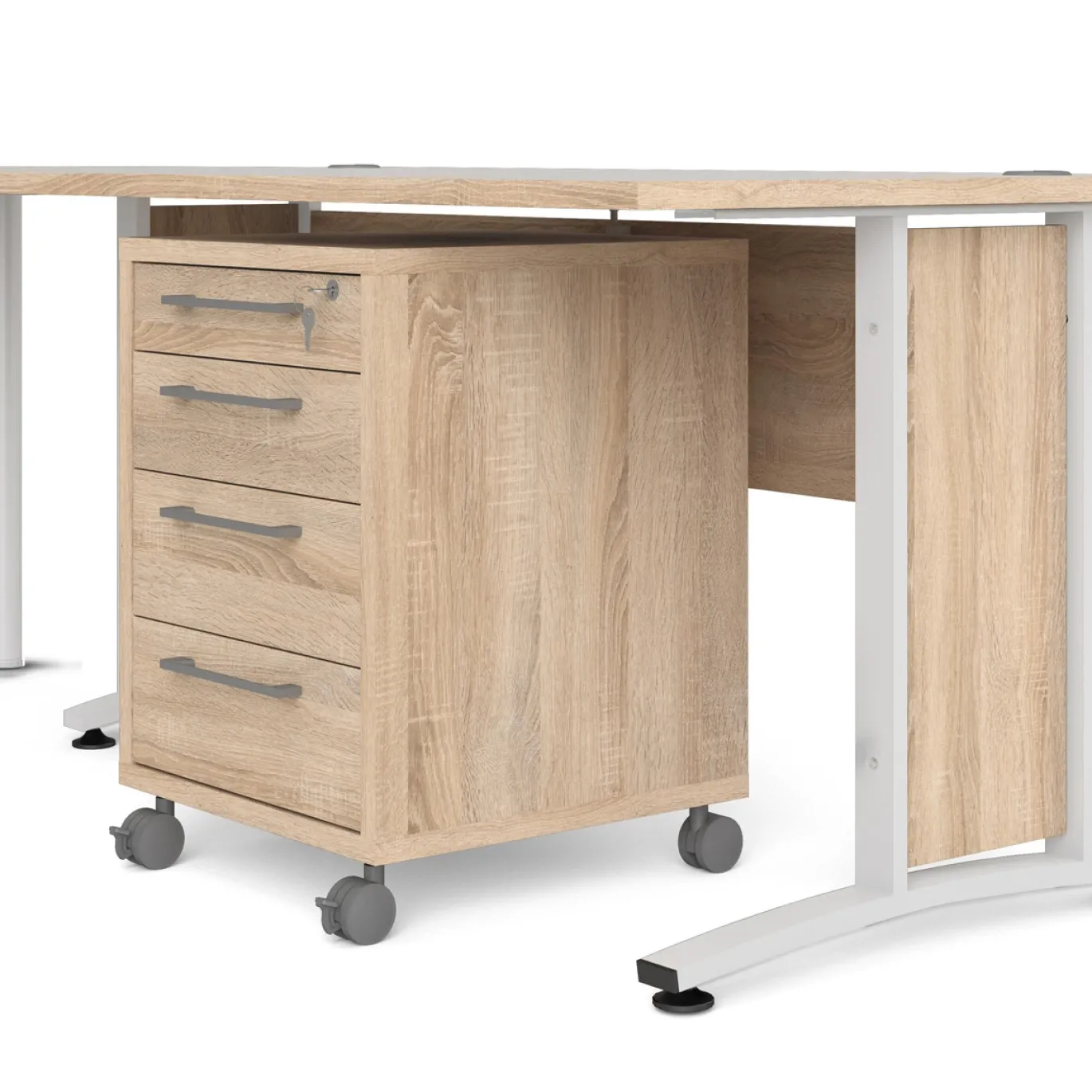 Kantoorbureau Prima Wit/Naturel 230x200cm - Giga Living
