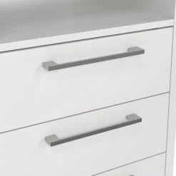 Kantoorbureau Prima Wit Zilvergrijs Staal - Giga Living