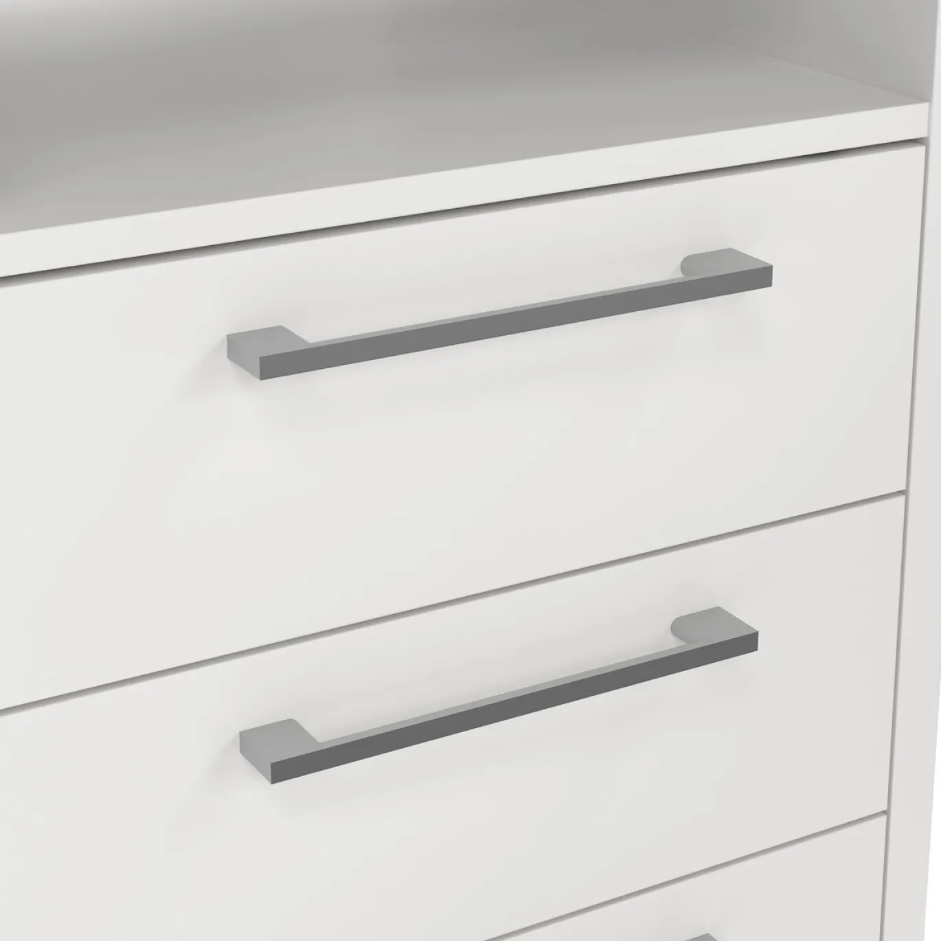 Kantoorbureau Prima Wit Zilvergrijs Staal - Giga Living