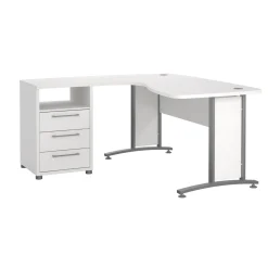 Kantoorbureau Prima Wit Zilvergrijs Staal - Giga Living