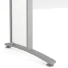 Kantoorbureau Prima Wit Zilvergrijs Staal 150x80cm - Giga Living