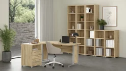 Kantoorbureau Prima Zilvergrijs Staal Naturel - Giga Living